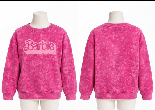 Kid Barbie Pullover Sweatshirt Girl Size 12