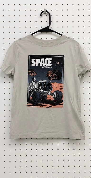 Carter’s Boys Space Explorers Graphic T-Shirt Gray Size Medium 8