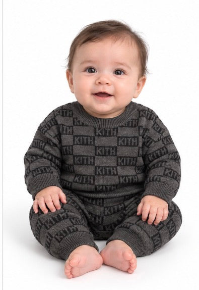 Kith Baby Monogram Knit Sweater Jogger Set 3–6 Months NWT