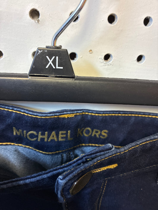 Michael Kors Jeans Womens Blue Denim IZZY Skinny Low Rise Dark Wash Size 6