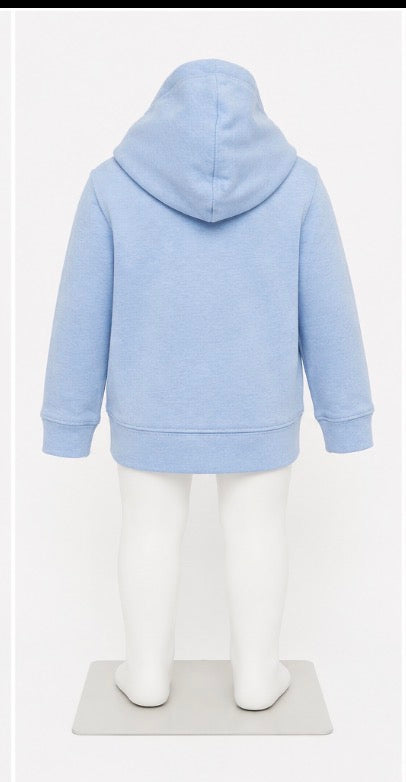 Nike Baby 24M Light Blue Full-Zip Swoosh Hoodie