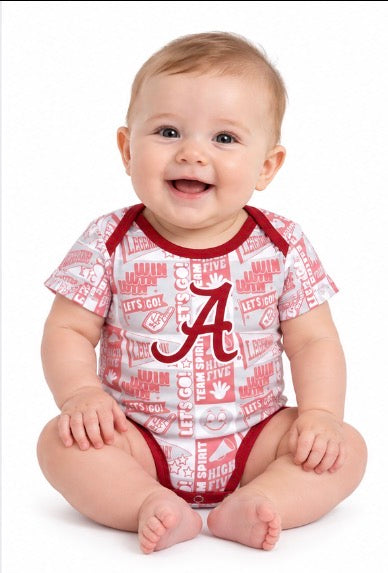 Alabama Crimson Tide Infant Game Day Bodysuit 3–6 Months NWT