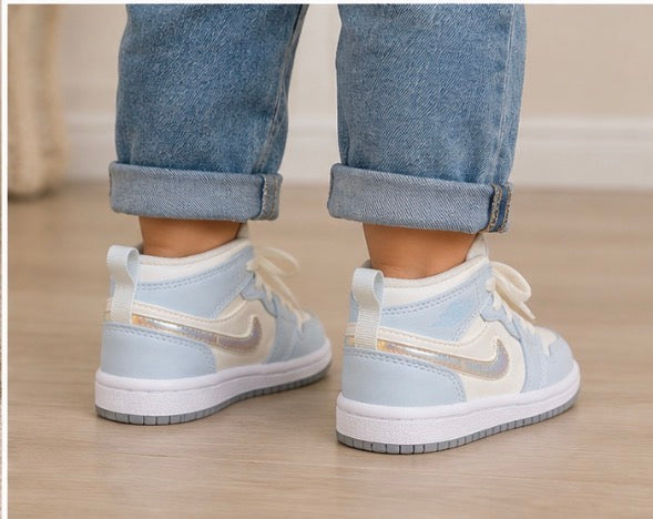 Nike Air Jordan Toddler Girls Size 6C – Glitter Swoosh Sneakers
