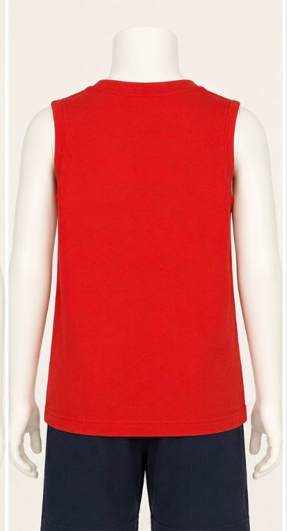 Carter’s Boys Grand Slam Baseball Sleeveless Shirt Red Size XL