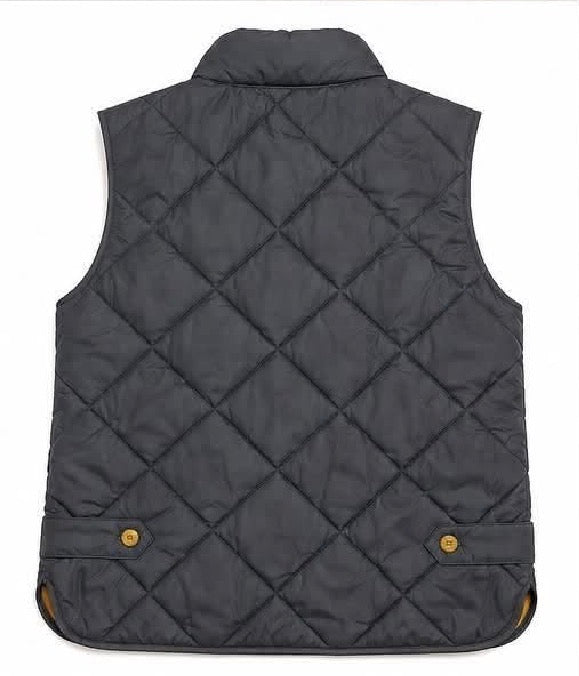 Classic Club Boys Size 14/16 Black Diamond Quilted Zip Vest