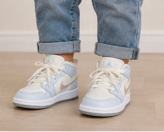 Nike Air Jordan Toddler Girls Size 6C – Glitter Swoosh Sneakers