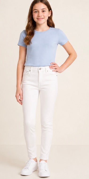 Old Navy Rockstar White Skinny Jeans Girls Size 14