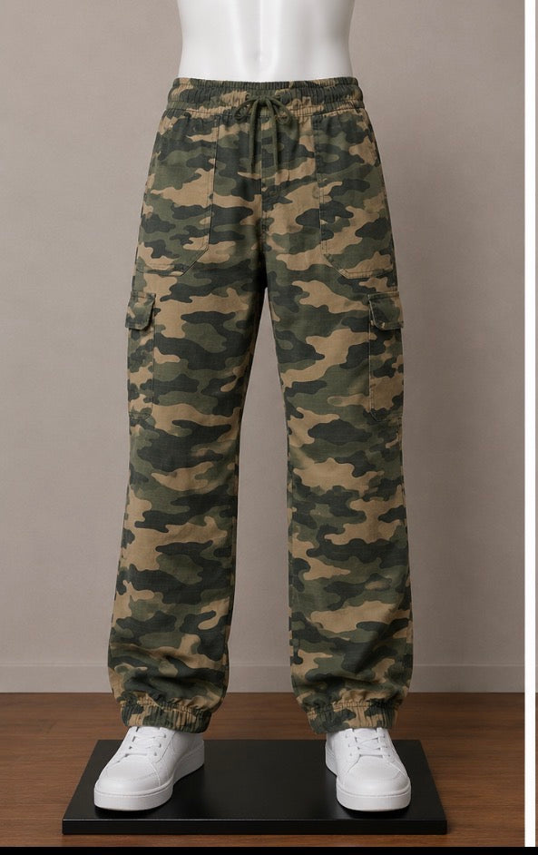 Art of Class Boys Camouflage Cargo Jogger Pants Size 14