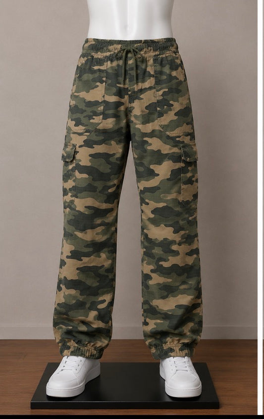 Art of Class Boys Camouflage Cargo Jogger Pants Size 14