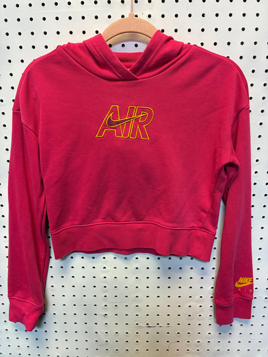 Nike Sportswear Air French Terry Crop hoodie in pink Size Large 10/12