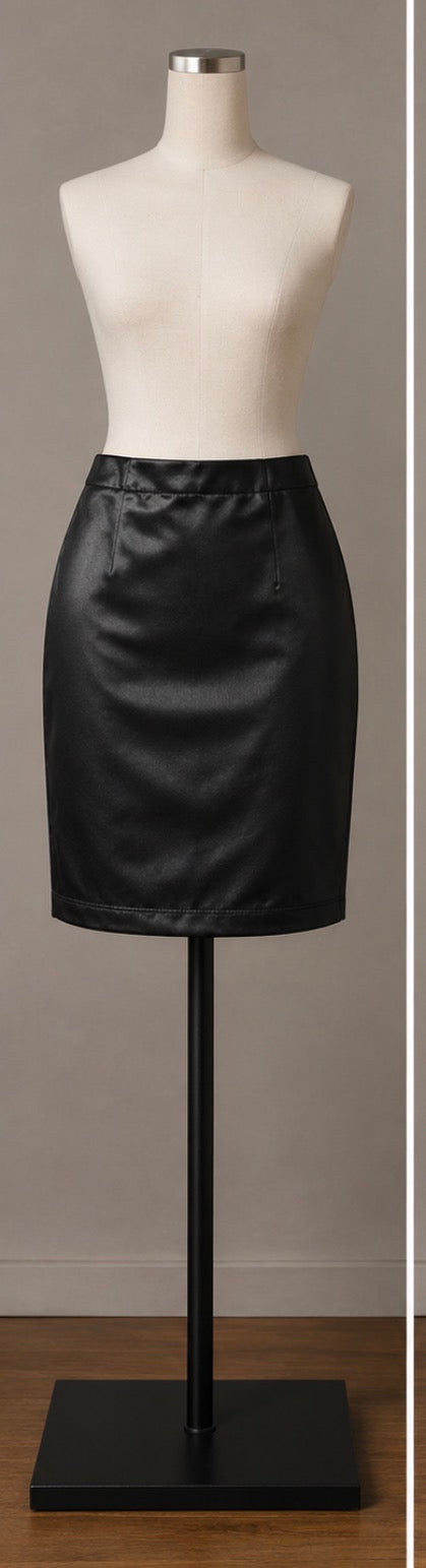 Haute Monde Women’s Large Black Stretch Pencil Skirt