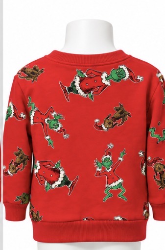 Dr. Seuss Grinch Christmas Toddler Sweatshirt Size 2T